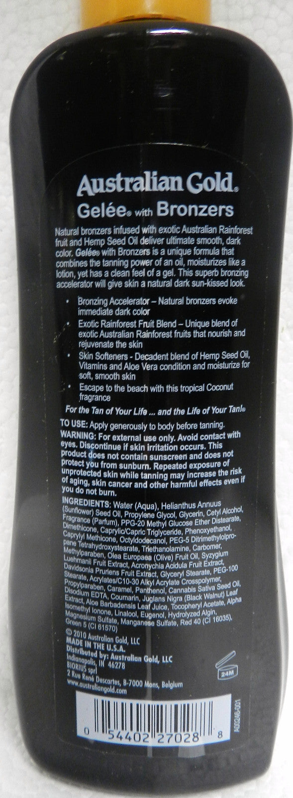 Bronzing Accelerator Tanning Lotion - Australian Gold Gelee with Bronzers 8.5 oz