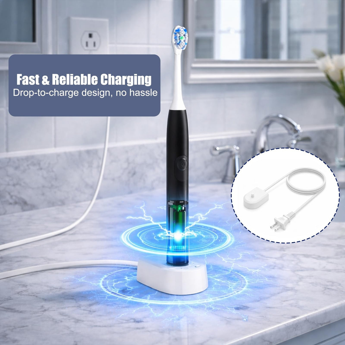 Replacement Charging Base for Philips Sonicare ProtectiveClean 4100 5100 Toothbrush