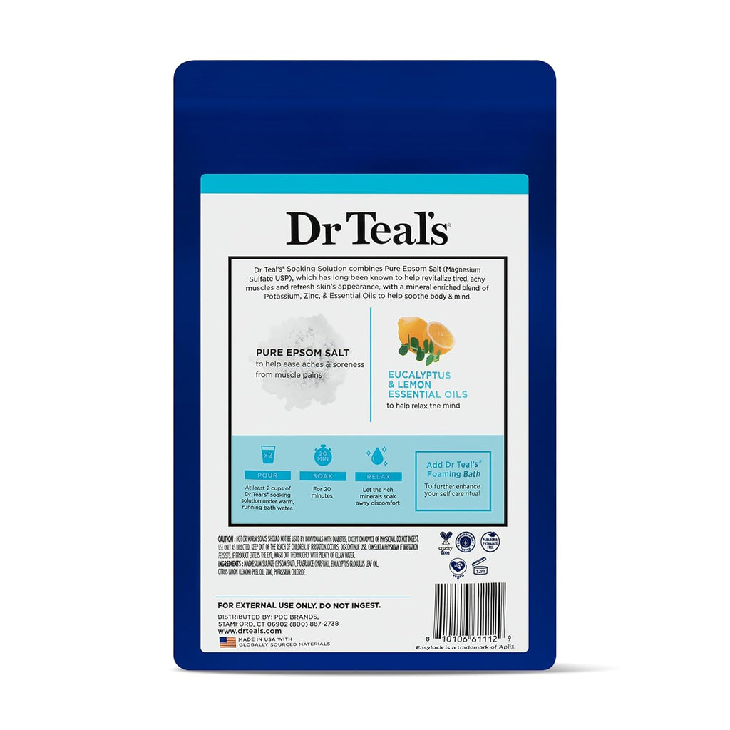 Epsom Salt for Human Use 3lb - Natural Sulfate for Detox & Relaxation