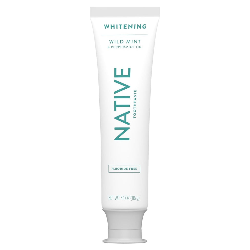 Fluoride-Free Whitening Toothpaste for Adults & Kids 2+ - Wild Mint 3-Pack