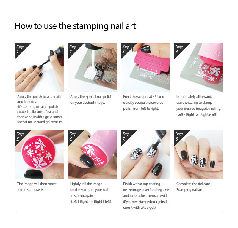Nail Art Stamping Plate Square Image No.25 Sweets for Manicure DIY