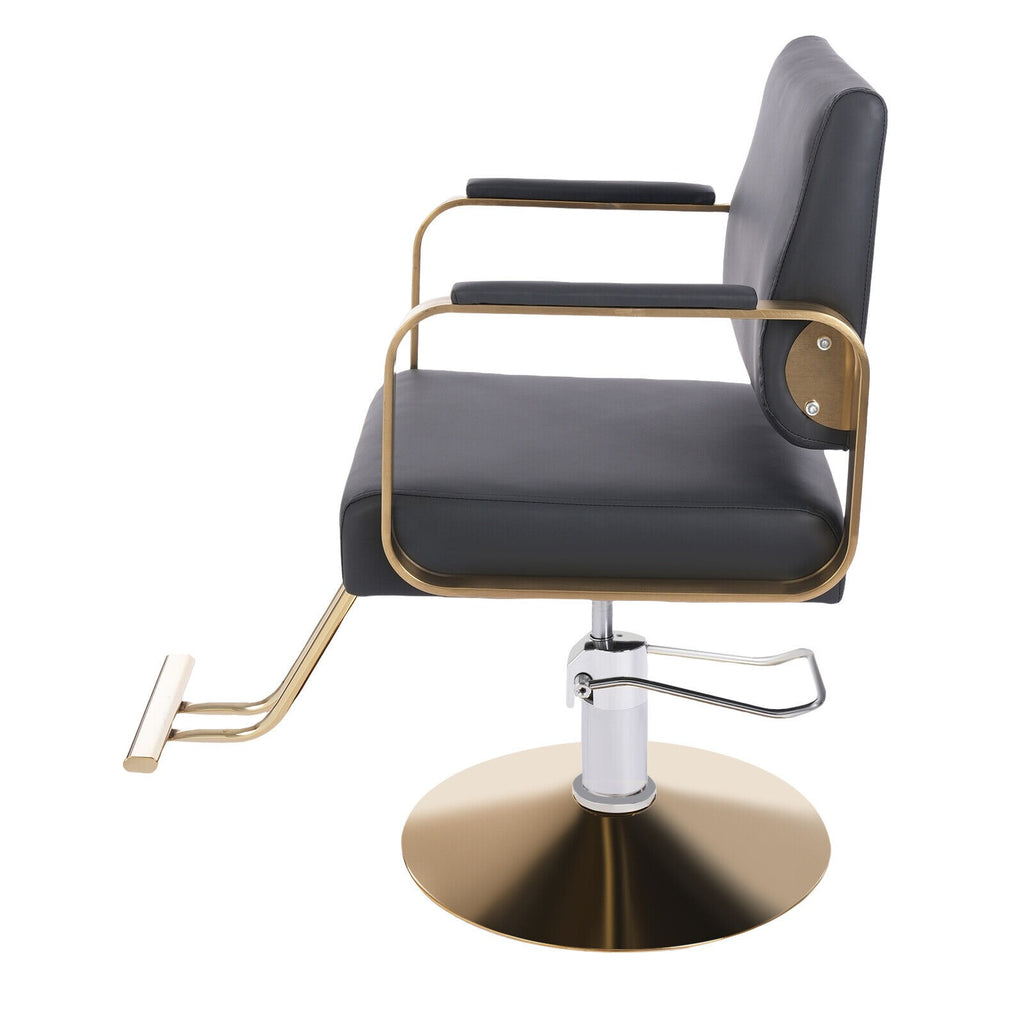 Height Adjustable Salon Chair with Footrest for Hairdressers and Barbers