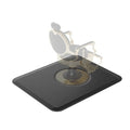 4ft x 5ft Anti-Fatigue Salon Mat with 1/2 Inch Foam and Chair Cut-Out