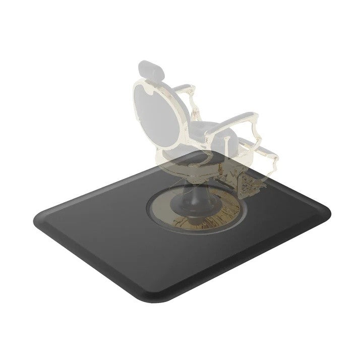 4ft x 5ft Anti-Fatigue Salon Mat with 1/2 Inch Foam and Chair Cut-Out