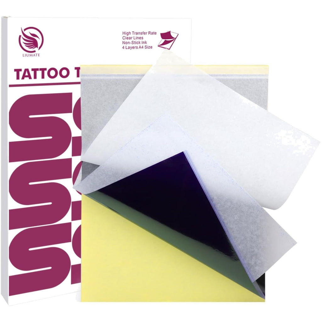Tattoo Stencil Paper Kit – 100 A4 Sheets, 4-Layer Transfers