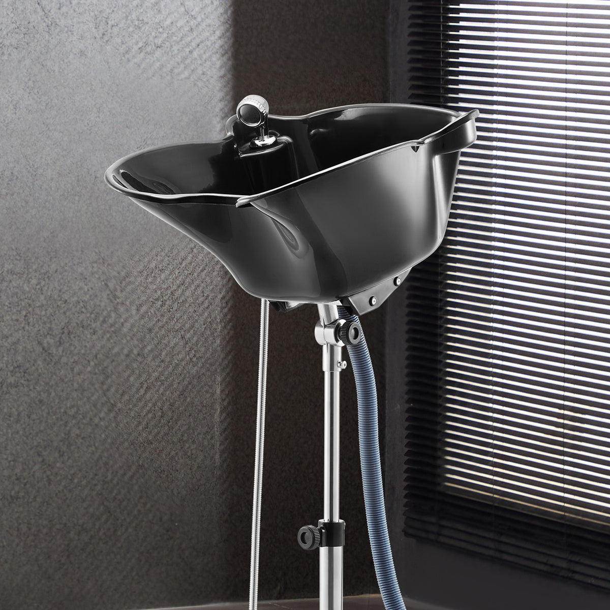 Portable Hair Washing Basin with Drain Hose - Adjustable Height & Angle