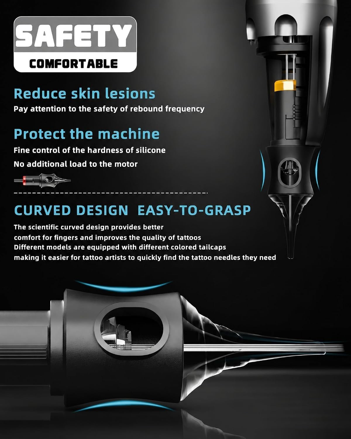 Poseidon Tattoo Pen Kit with 2 Batteries - Complete Tattoo Gun Kit for Beginners