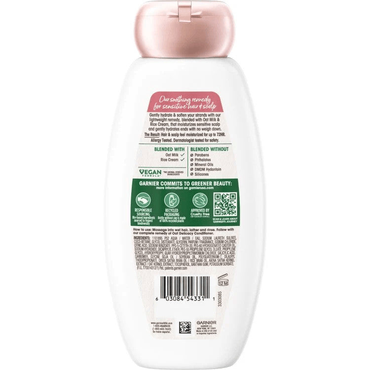 Garnier Whole Blends Gentle Oat Milk & Rich Cream Shampoo 12.5 fl oz