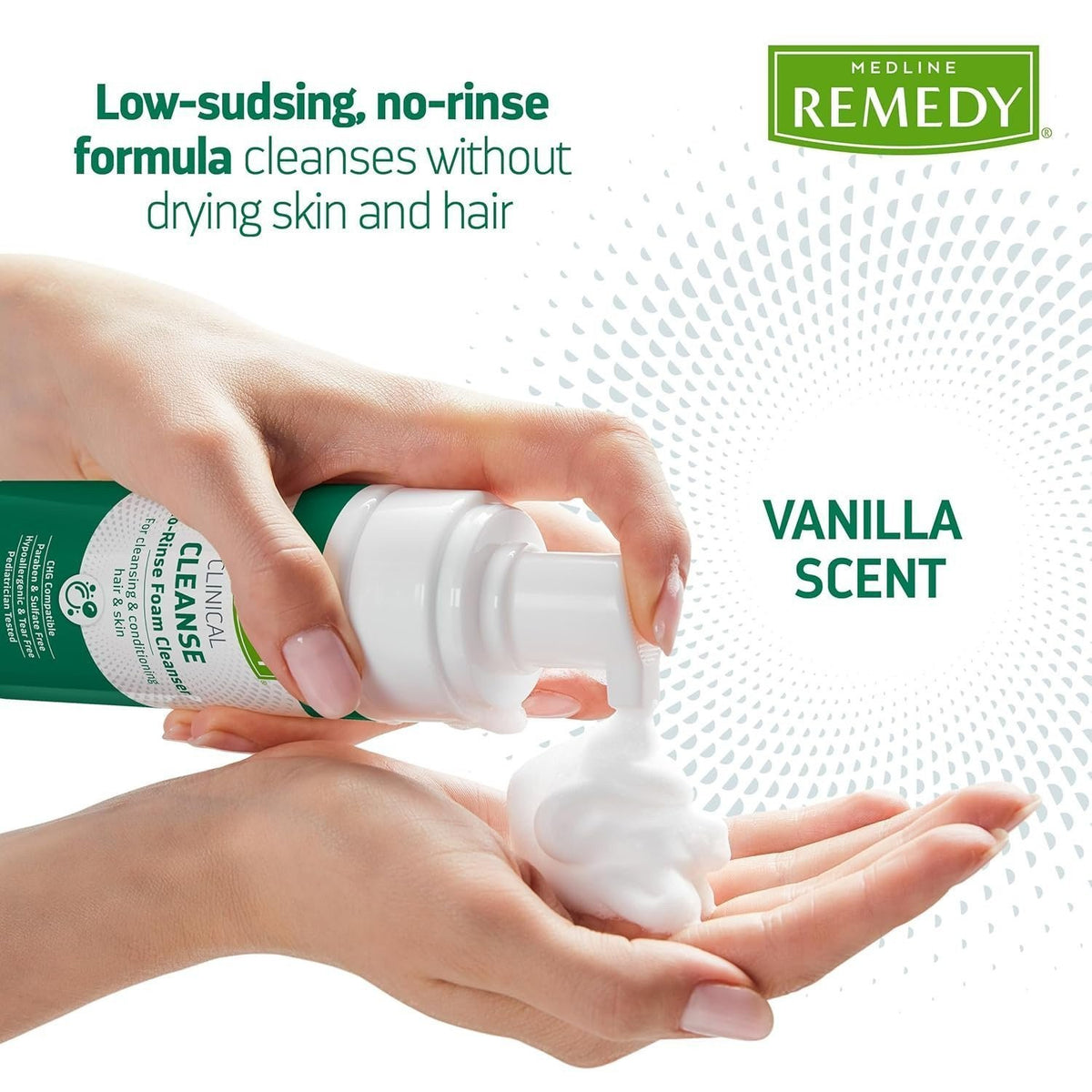 No-Rinse Foam Body and Hair Cleanser - Sensitive Skin, 8 fl oz