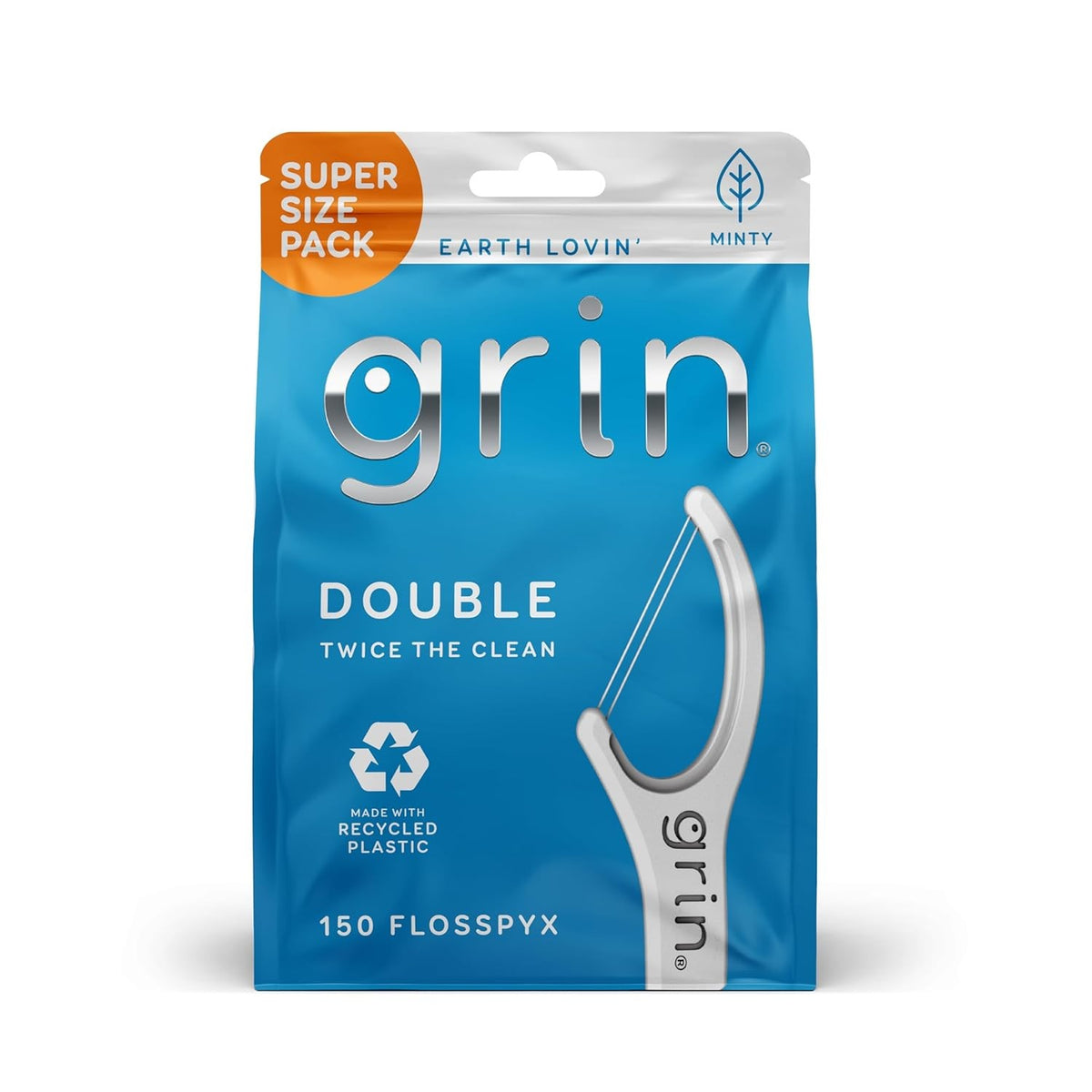 Dental Floss Picks 150 Count - Minty Flavor Eco-Friendly Recyclable