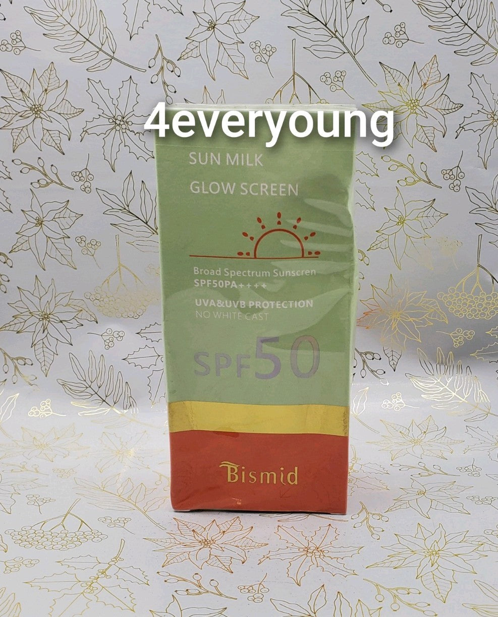 Bismid SPF50 Broad Spectrum Sun Protection Sunscreen - Glow Screen Milk
