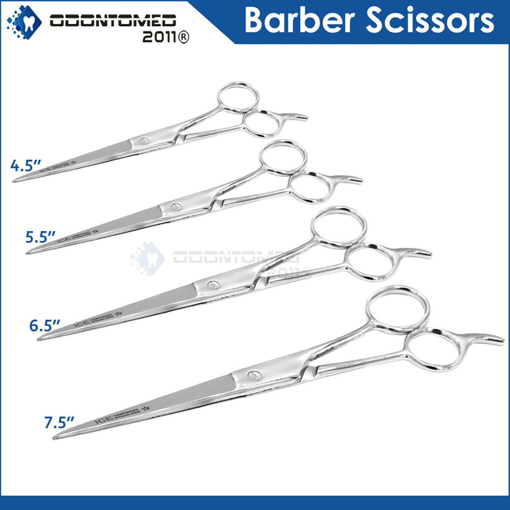 Set of 4 Stainless Steel Hair Cutting Scissors Shears Ice Tempered Barber Tools