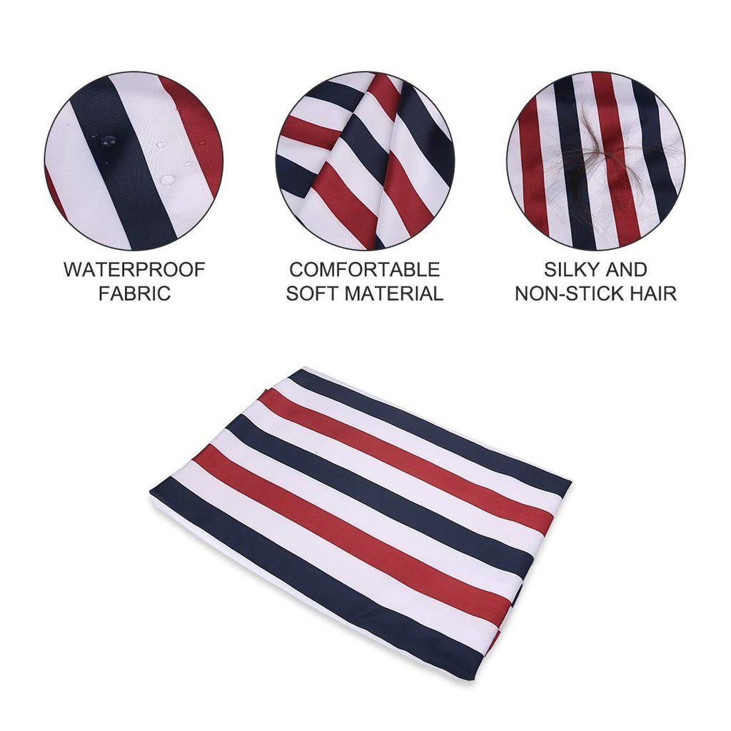 Professional Hair Cutting Cape with Snap Closure - Water-Resistant Salon Gown