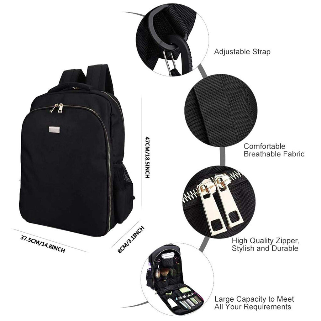 Professional Barber Clipper Organizer Bag - Portable Travel Storage Case