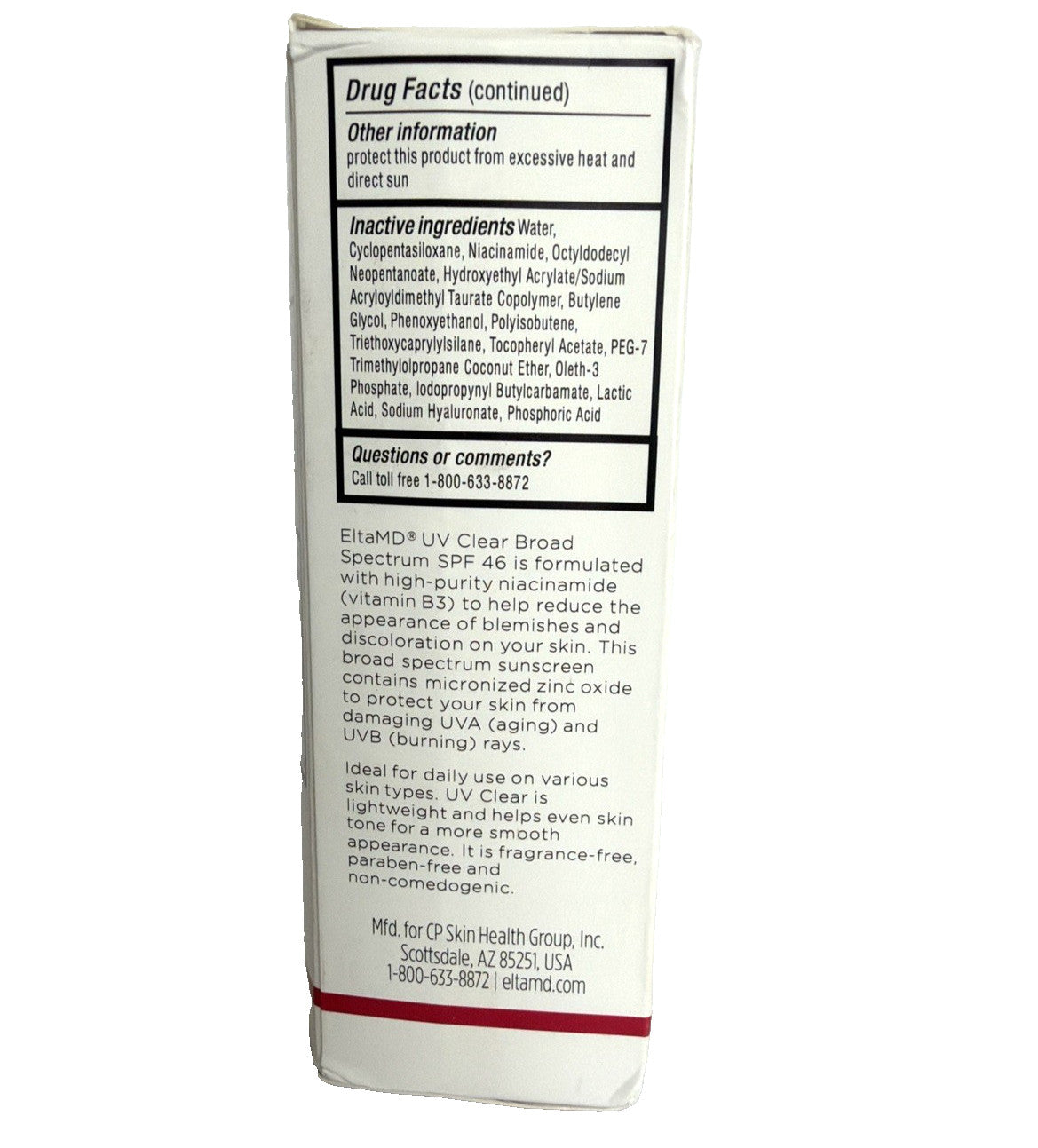 Broad Spectrum SPF 46 Facial Sunscreen 1.7 oz - Lightweight, Oil-Free