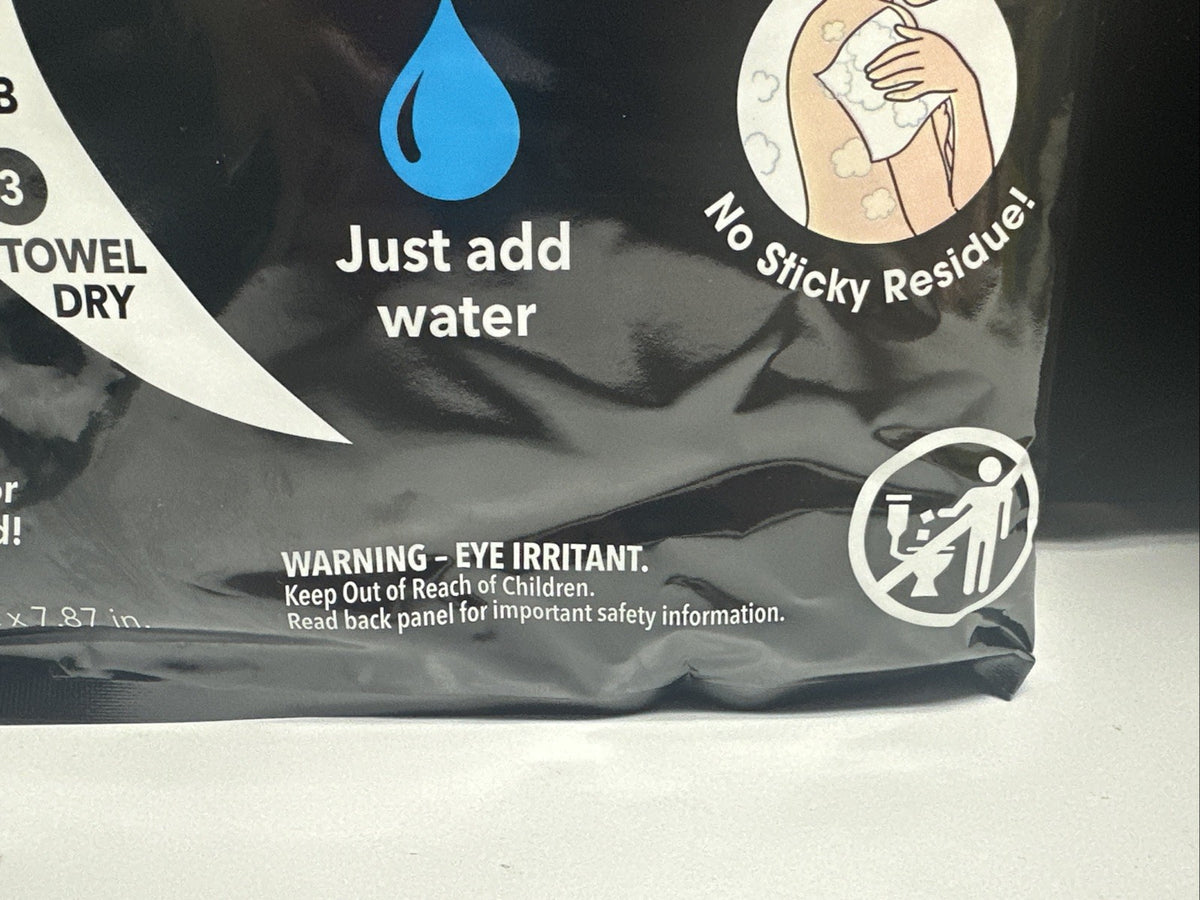 2 Pack Hypoallergenic No Rinse Bathing Wipes for Adults & Elderly - 50 Total