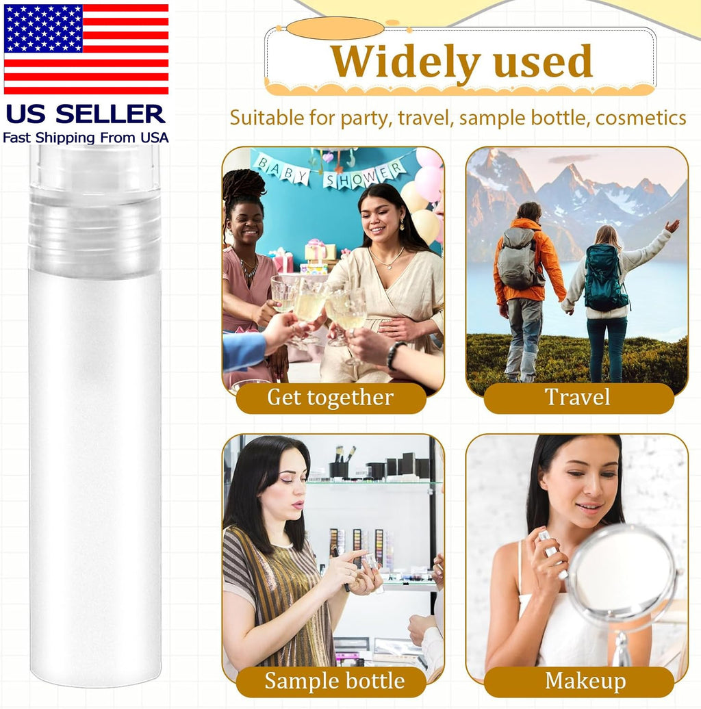 Mini Spray Bottles - 6 Pack 5ml Portable Refillable Plastic Travel Containers