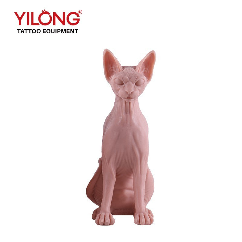 High Simulation Silicone Cat Model Tattoo Practice Skin Premium Rubber