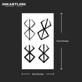 Temporary Tattoo Berserker 15 Day Waterproof Lasts Up To 15 Days