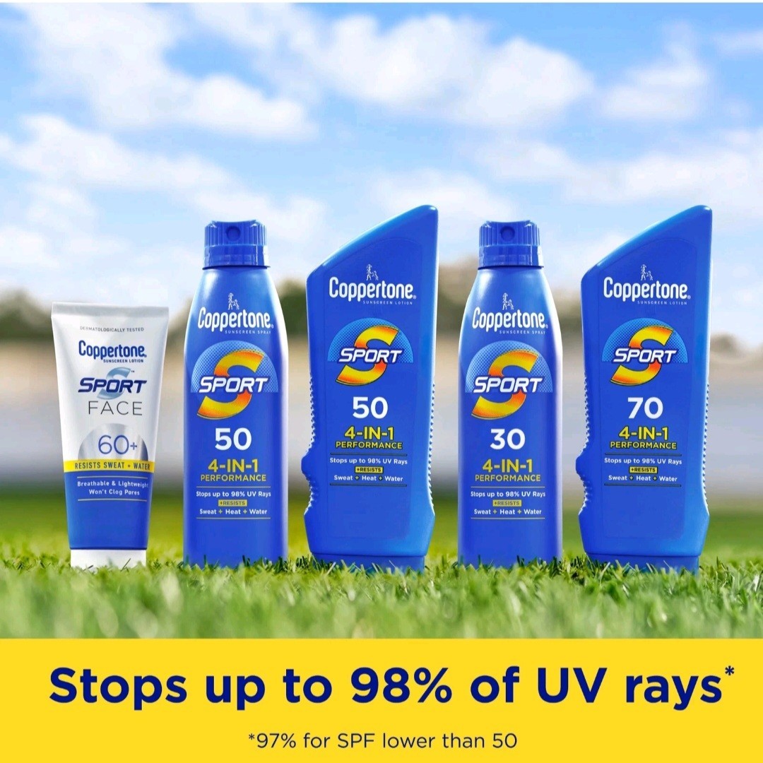 SPF 50 Sports Sunscreen Spray Twin Pack for Active Outdoor Protection