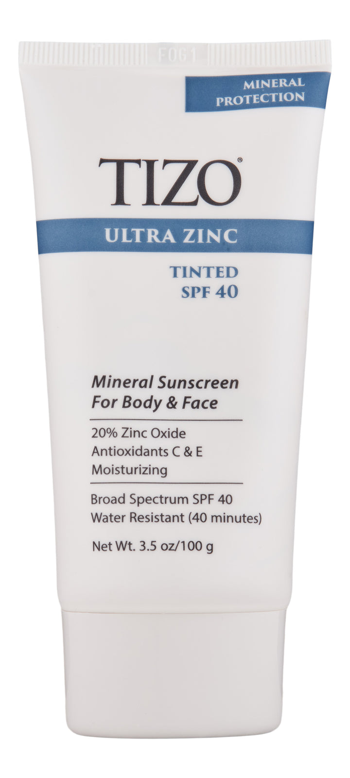 Mineral Sunscreen SPF 40 - Tinted Zinc Face & Body Lotion 100g