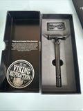 Long Handle Double Edge Safety Razor - Butterfly Open Traditional Shaving Tool