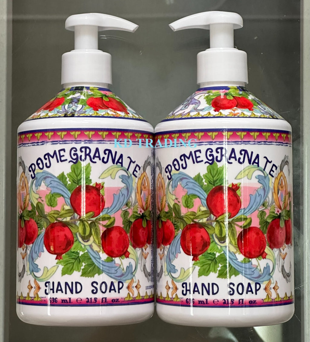 Pomegranate Scent Hand Soap 2-Pack - Natural, Made in USA