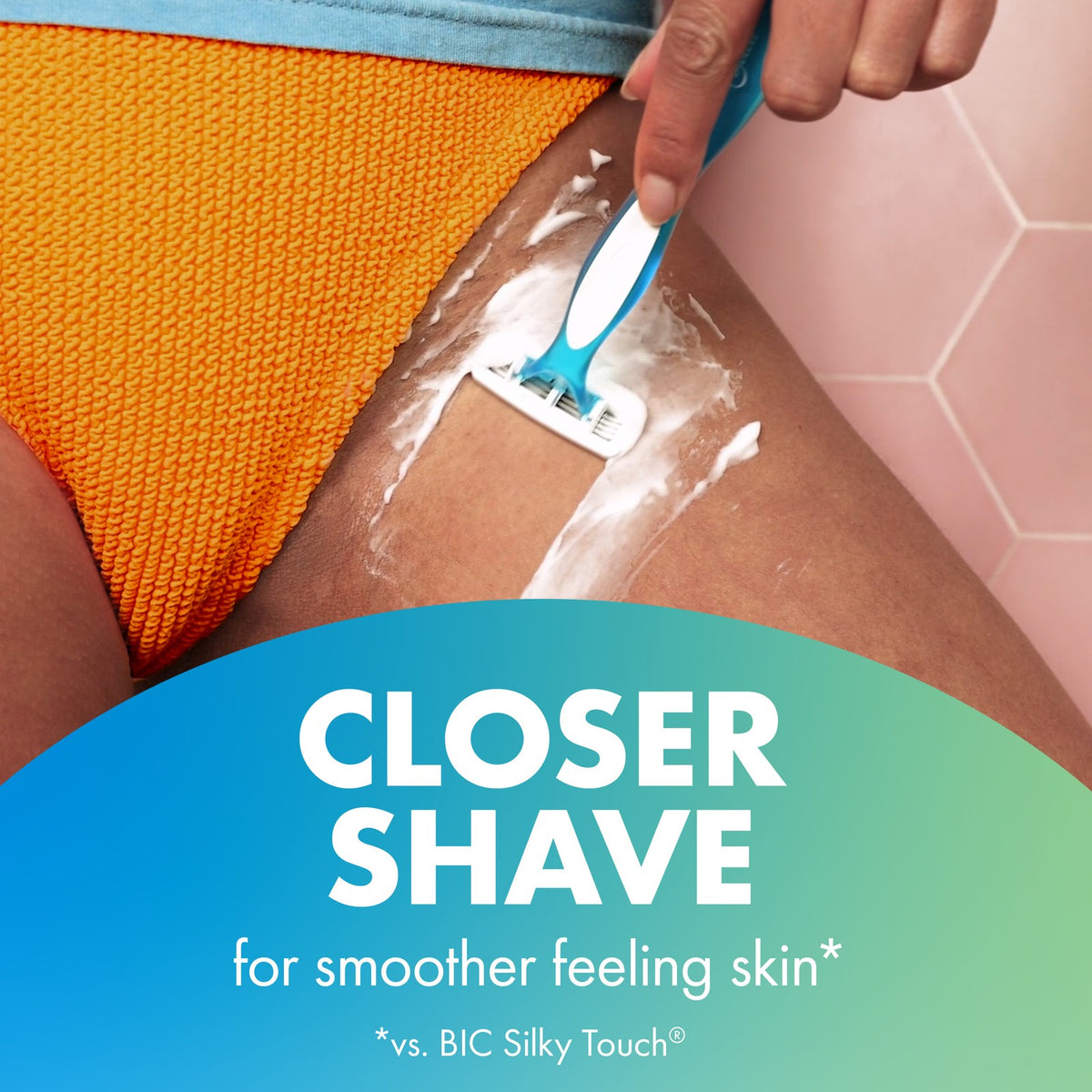Disposable Razor for Women - 4 Blades, Flexible Pivoting Head, 10 Pack