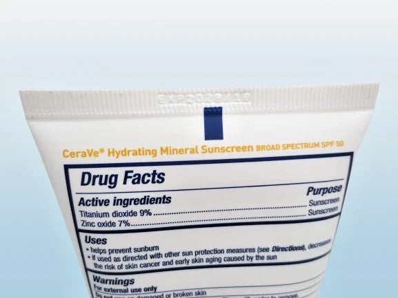 Hydrating Mineral Sunscreen SPF 50 for Body - 5 oz, Pack of 3