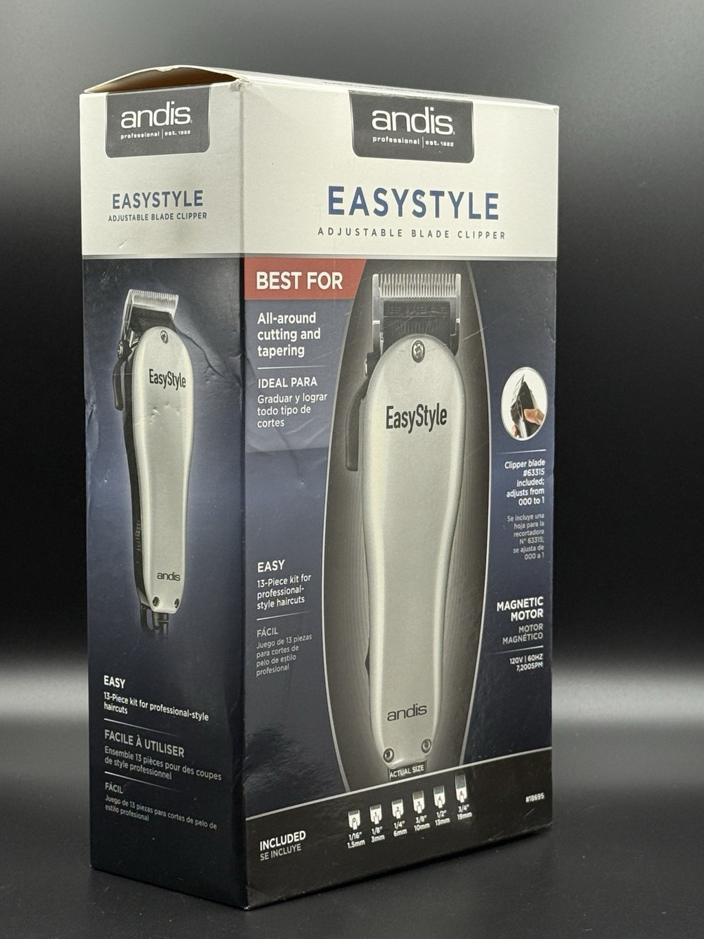Andis Easystyle Adjustable Stainless Steel Hair Clipper with Magnetic Motor