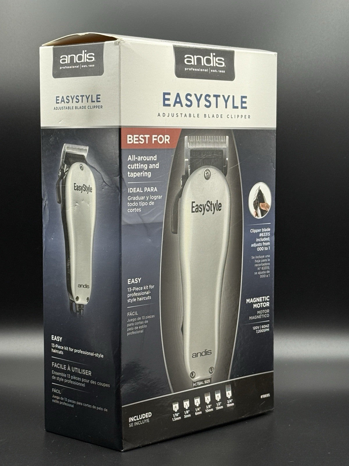 Andis Easystyle Adjustable Stainless Steel Hair Clipper with Magnetic Motor