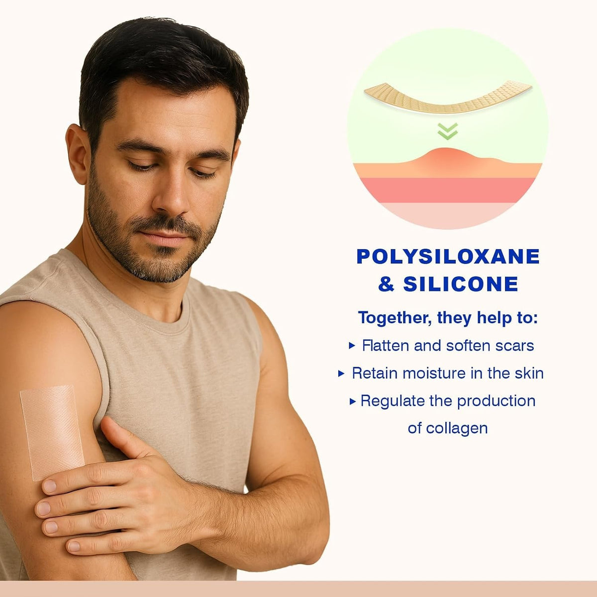 Silicone Scar Tape for Surgical & Keloid Scars - Reusable, Flexible & Breathable