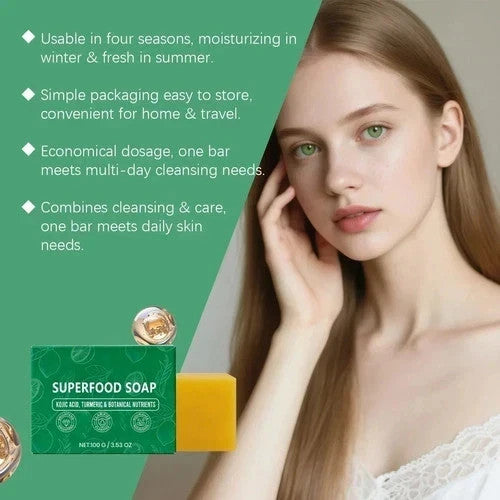 Turmeric Lemon Soap Bar - Natural Face Cleansing & Oil Control