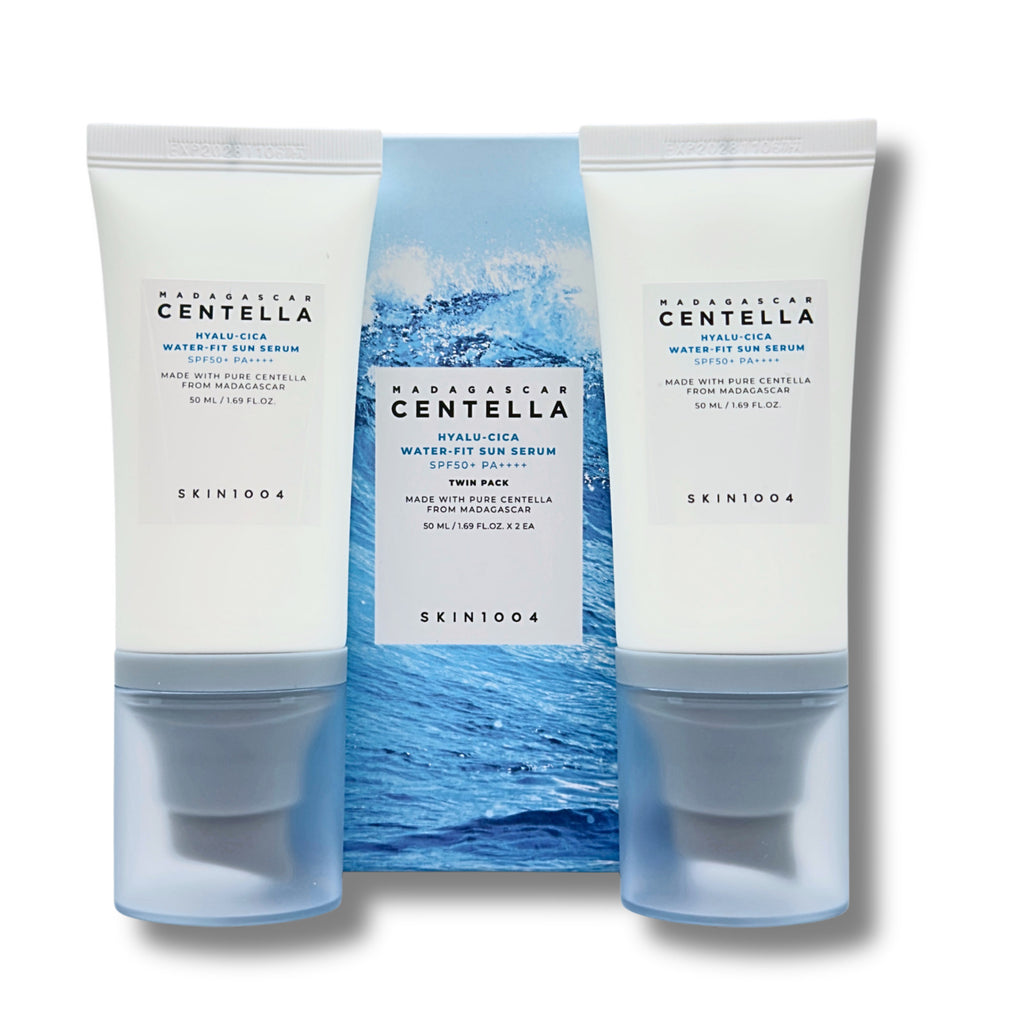 SPF50+ Hydrating Sun Serum Twin Pack for Sensitive Skin - Water-Based, Lightweight Protection