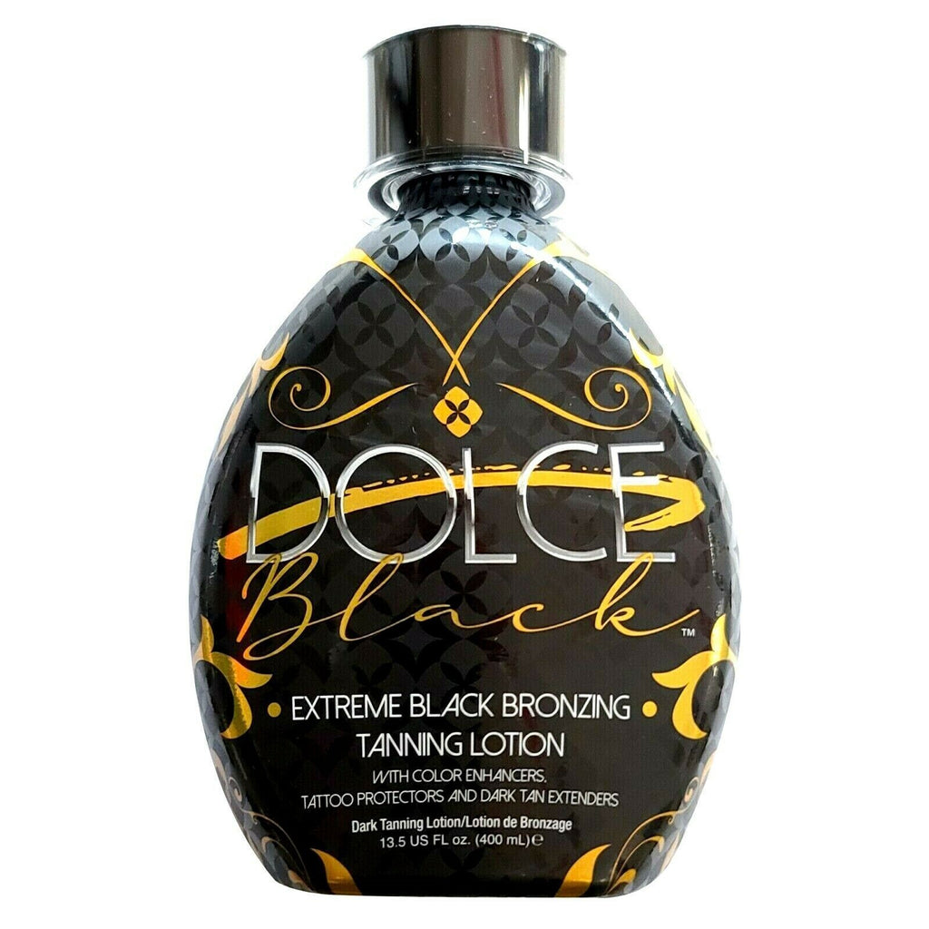 Self Tanning Bronzer Lotion with Tattoo & Tan Extenders - Dark DHA Formula