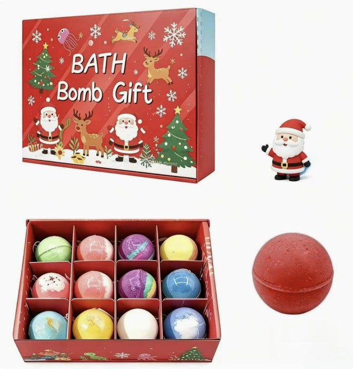 Kids Bath Bomb Set with Hidden Toy | 12 Pack Natural Sea Salt Fizzies