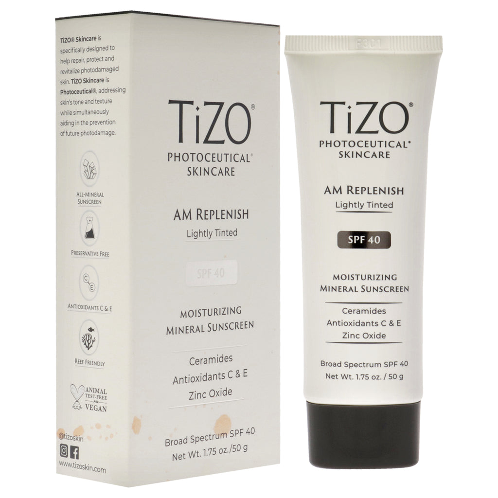 Unisex SPF 40 Lightly Tinted Sunscreen with Zinc & Ceramides - 1.75 oz