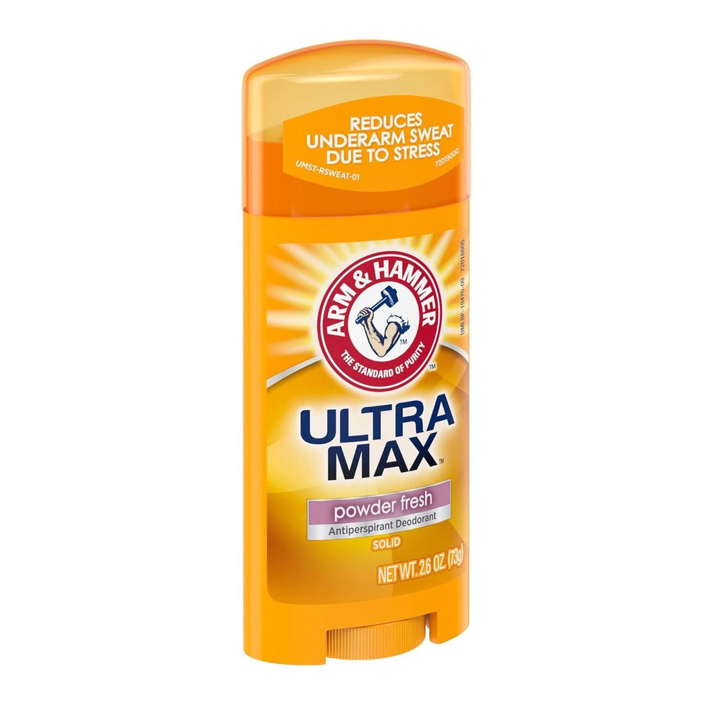 Arm & Hammer UltraMax Powder Fresh Deodorant Stick 12 Pack - 48-Hour Odor Protection