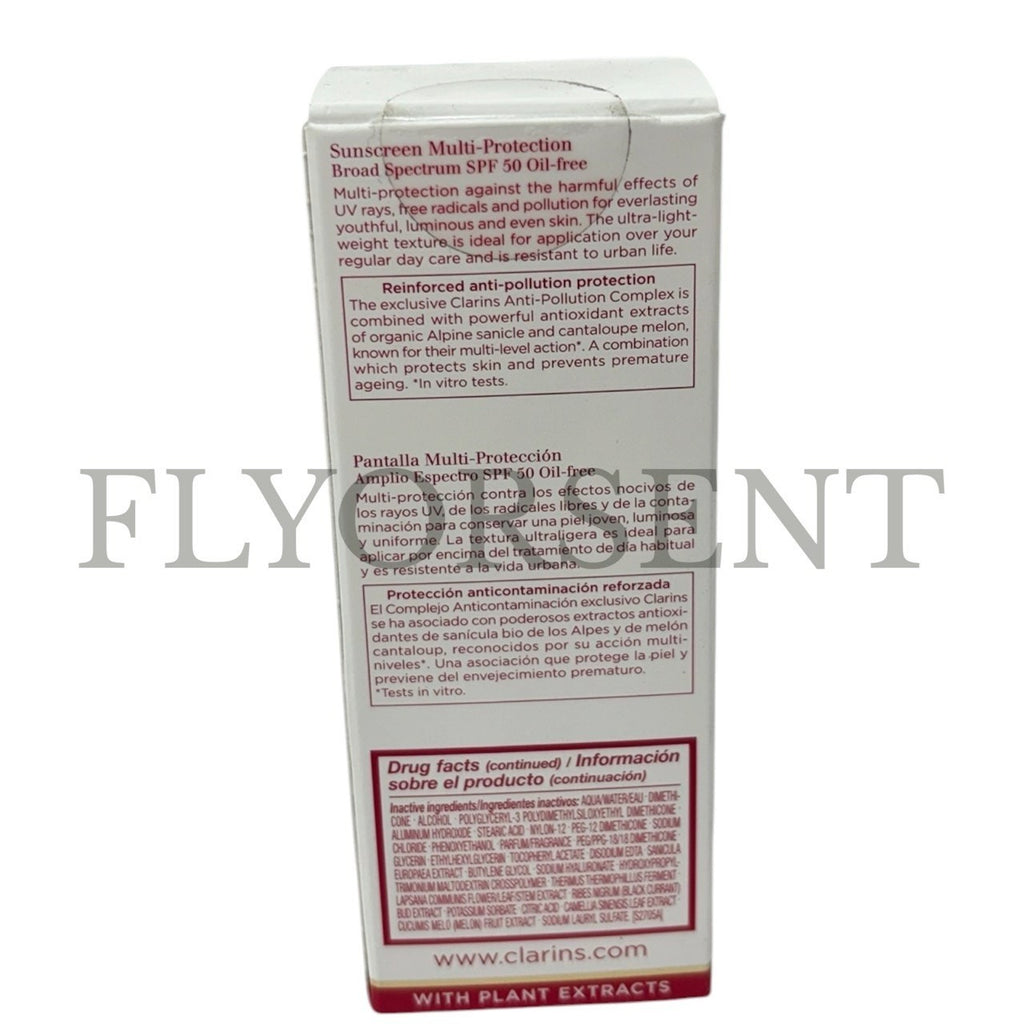 Clarins SPF 50 Broad Spectrum Sunscreen with Anti-Pollution Protection
