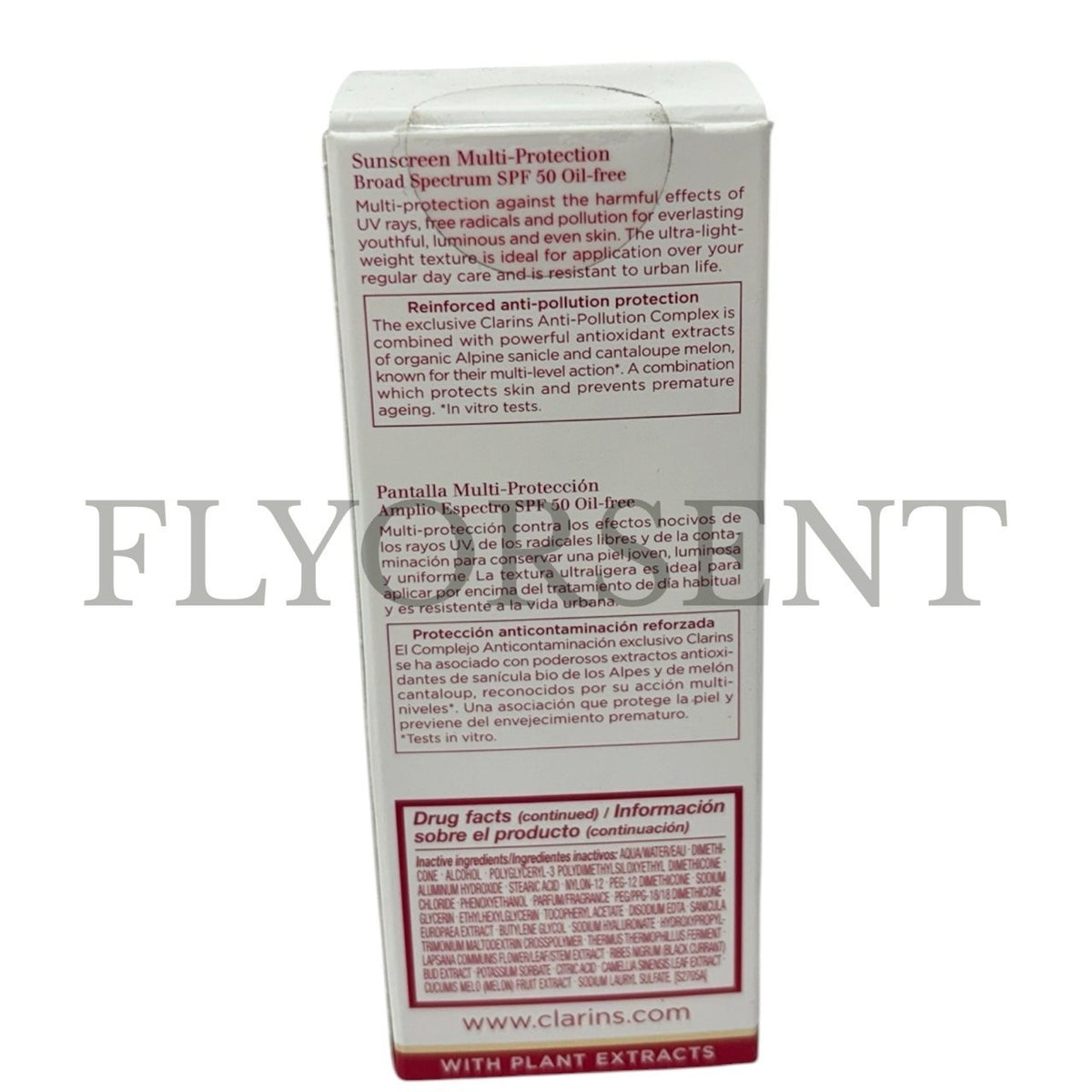 Clarins SPF 50 Broad Spectrum Sunscreen with Anti-Pollution Protection
