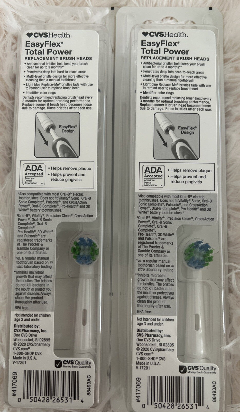 2 Packs Replacement Toothbrush Heads for Oral-B - 8 Count