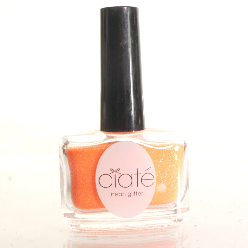 Neon Glitter Nail Polish - Tropicana Shade, 0.35 oz - Vibrant Nail Art