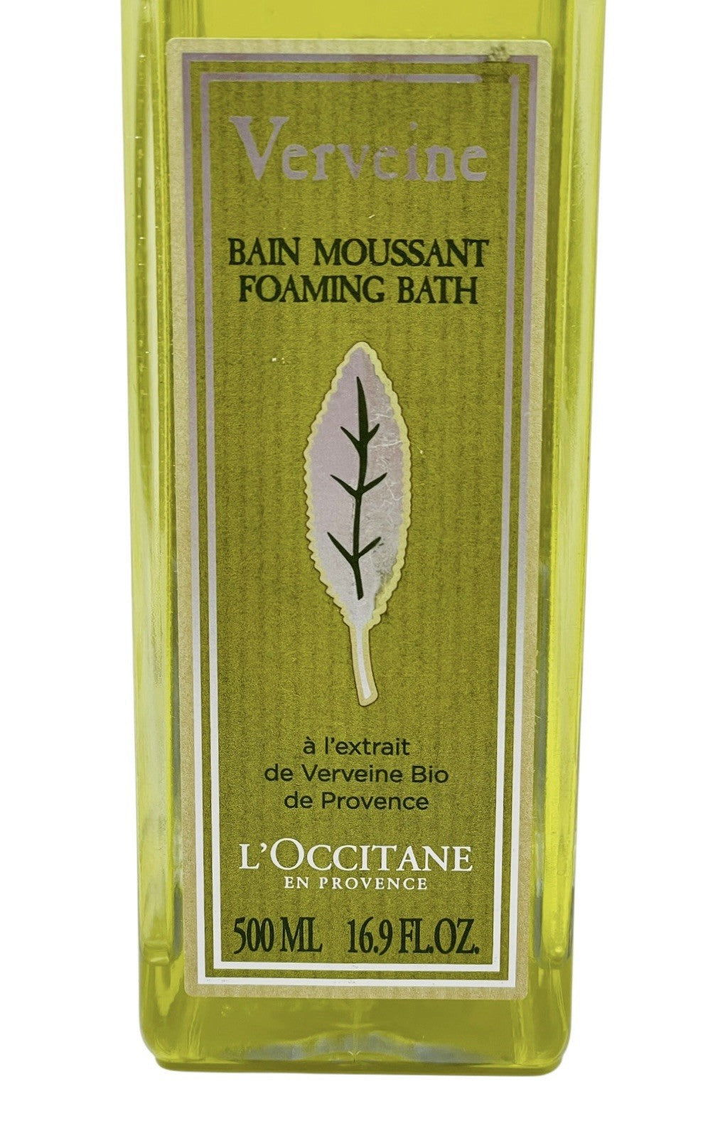 Verveine Foaming Bath - Lemongrass Scent, 16.9 oz, Luxurious Bath Experience