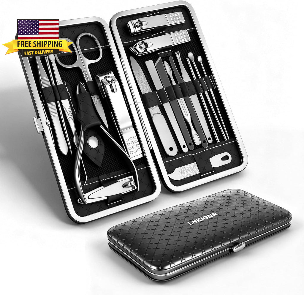Premium Nail Clippers Set for Women & Men Travel Manicure Kit
