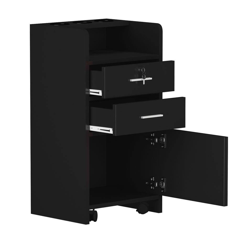 Salon Wood Rolling Drawer Trolley Cart for Spa and Salon Equipment