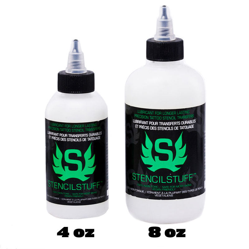 Stencil Stuff Tattoo Transfer Solution – 4oz & 8oz Bottles