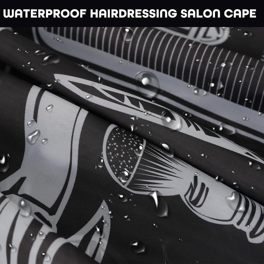 Large Waterproof Barber Hair Cutting Cape Salon Cape for Men & Adults