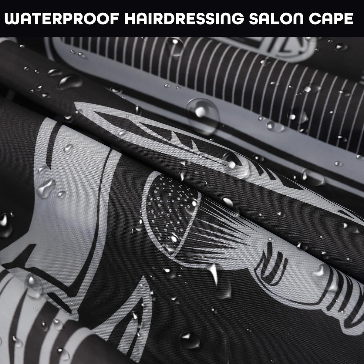 Large Waterproof Barber Hair Cutting Cape Salon Cape for Men & Adults