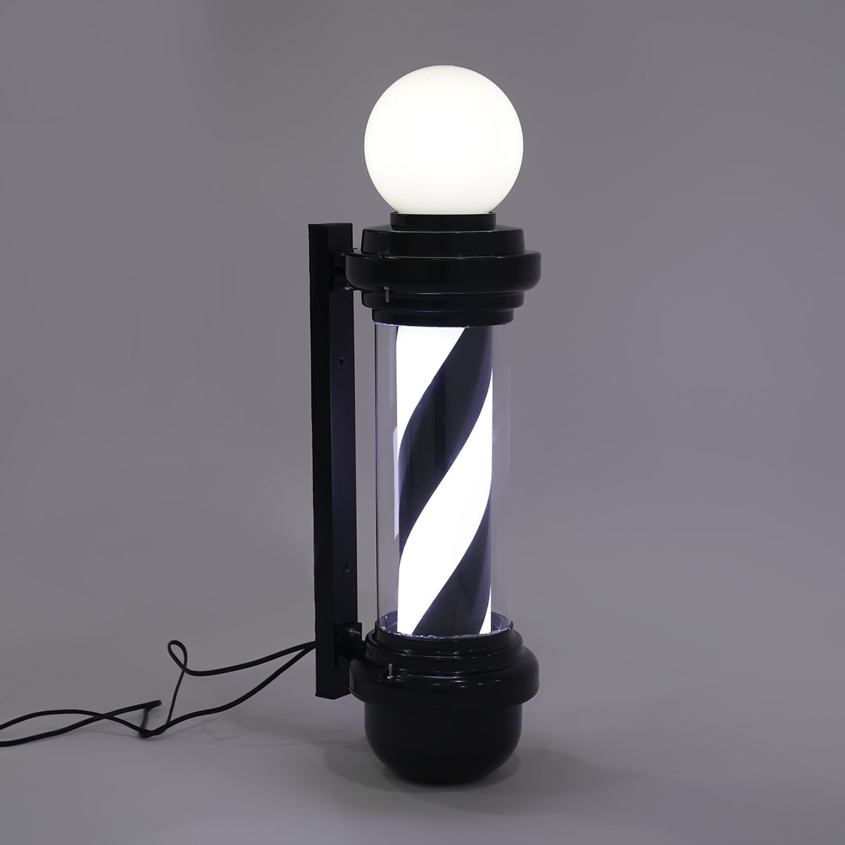LED Barber Shop Sign Light Wall Lamp Rotating Barber Pole for Hair Salon