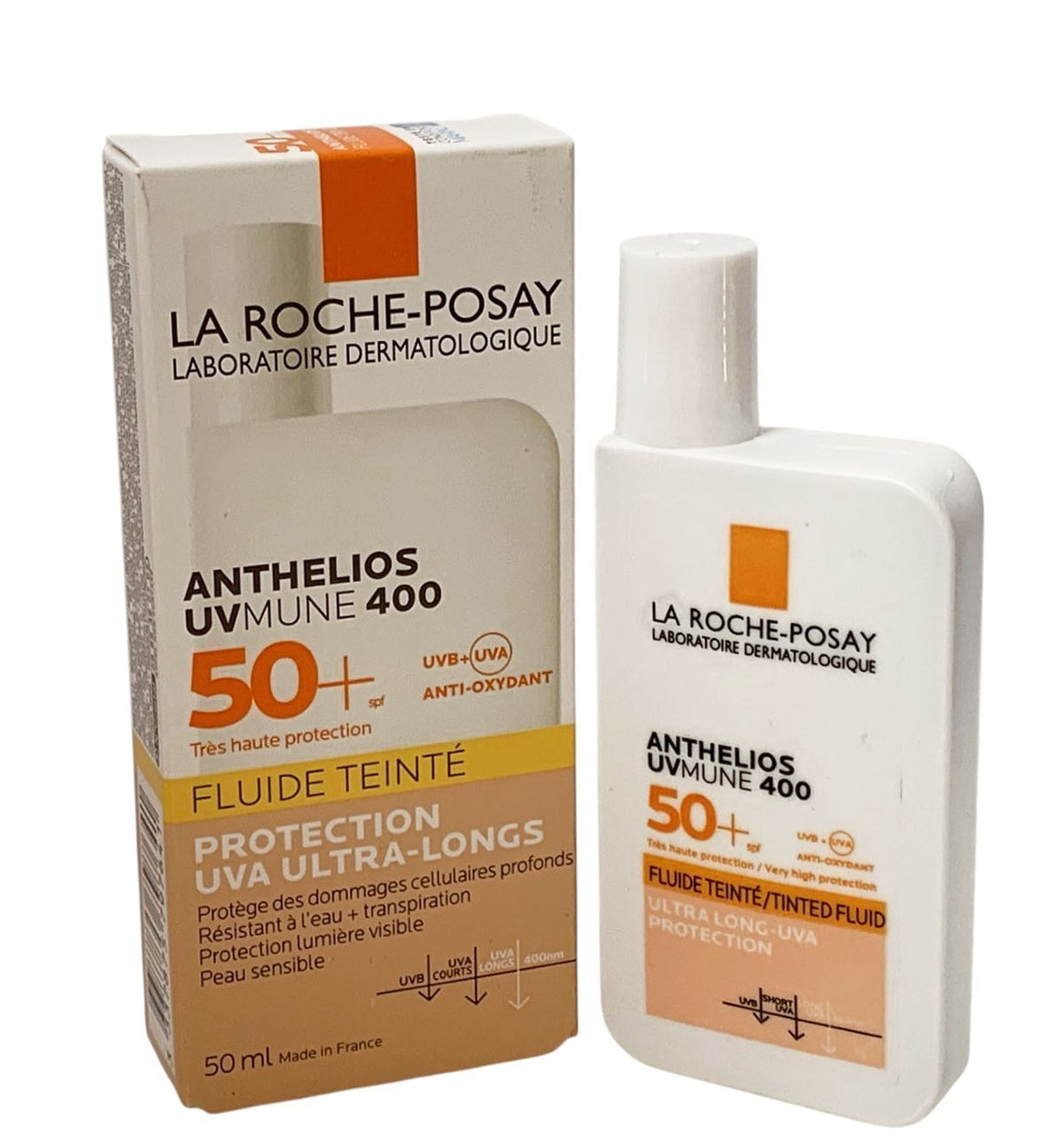 SPF 50+ Tinted Sunscreen Fluid with UVA/UVB Protection - 50ml
